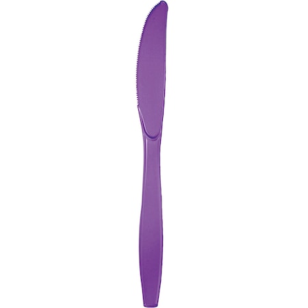 Amethyst Purple Plastic Knives, 7.5, 288PK